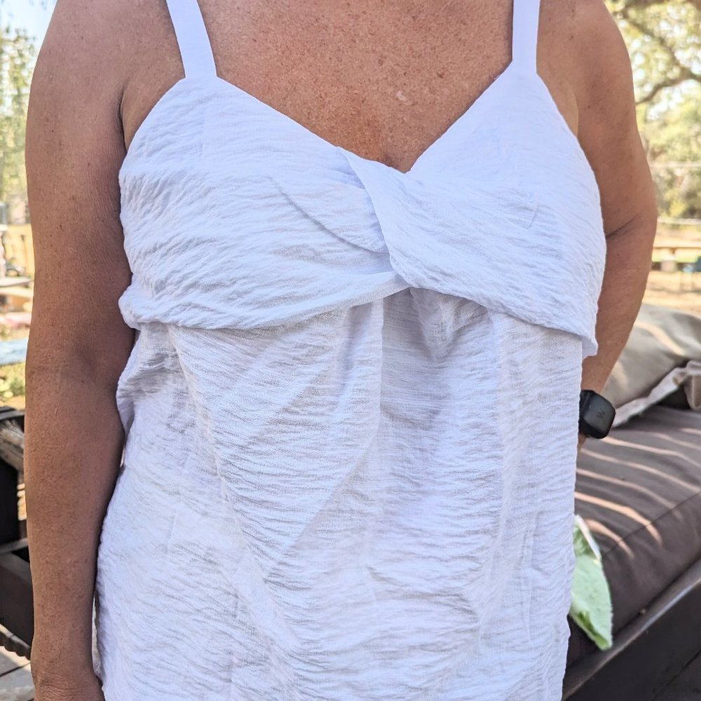 Simply Vera White Summer Top XL